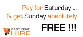 East Kent Hire weekend hire offer